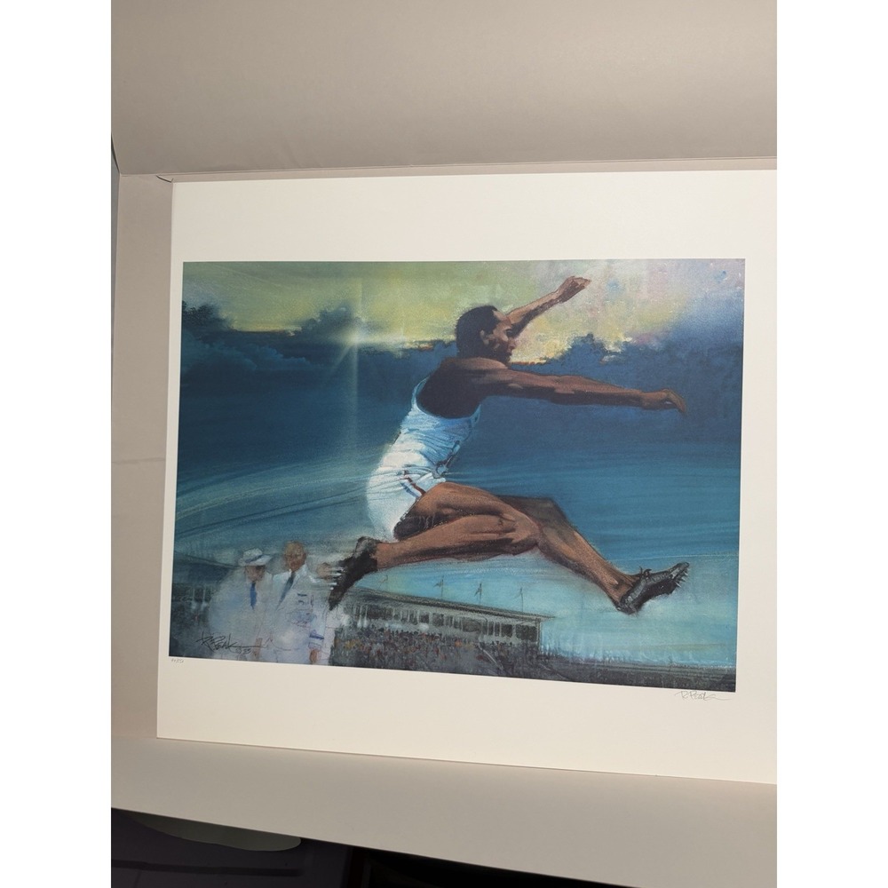 VTG Limited‎ edition lithograph, Long Jump, 1983 Olympics, Robert Peak 99/550